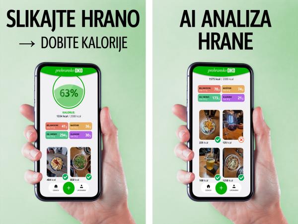 Prehransko oko: z umetno inteligenco do ocene kalorij